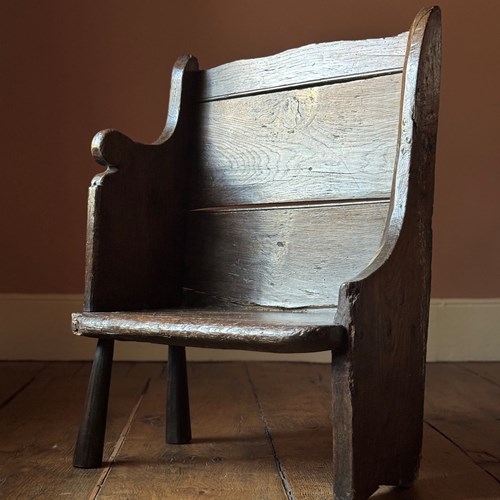 A Rare 18Th Century Welsh Inglenook Settle