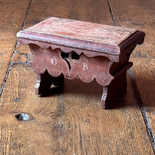 19Th Century Hand Painted Stool