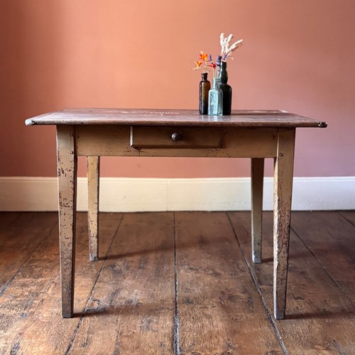 19Th Century Table With Painted Legs