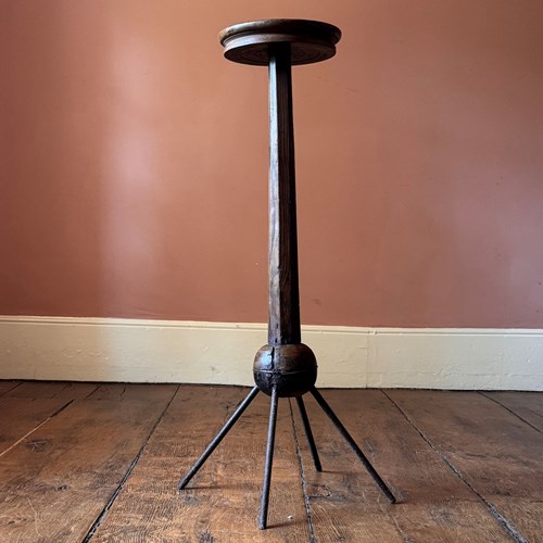 Rare Early 19Th Century English Candle Stand