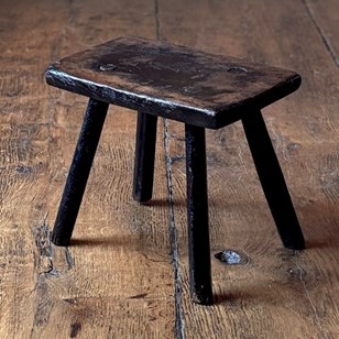 18Th Century Stool In Elm