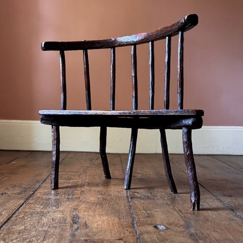 Unique Primitive 19Th Century Stick Chair