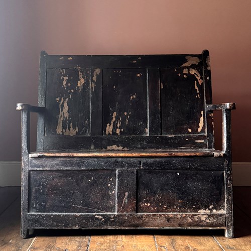 Superb Early 19Th Century Welsh Settle