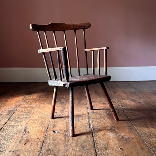 Wonderful 19Th Century Country Armchair