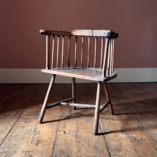 19Th Century Low Back Windsor Armchair