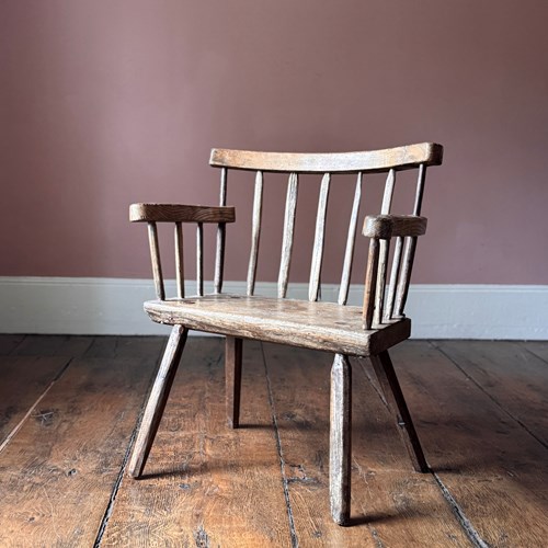 Large 19Th Century Irish Hedge Chair