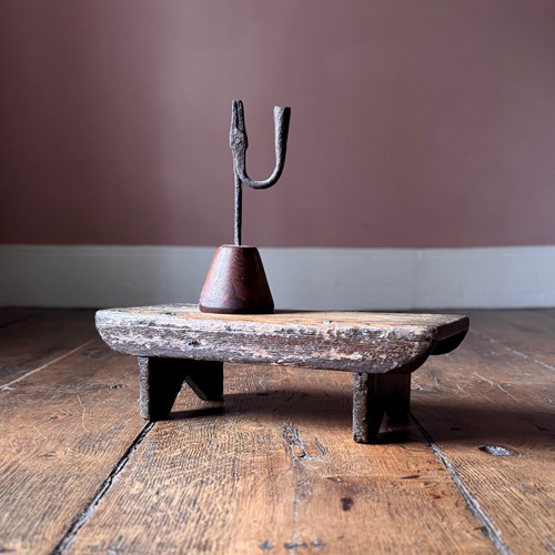 Wonderful 19Th Century Welsh Farmhouse Stool