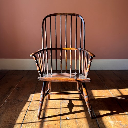 Early 19Th Century Bow Back Windsor Armchair