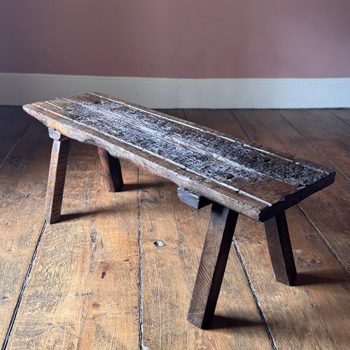 19Th Century Welsh Pig Bench