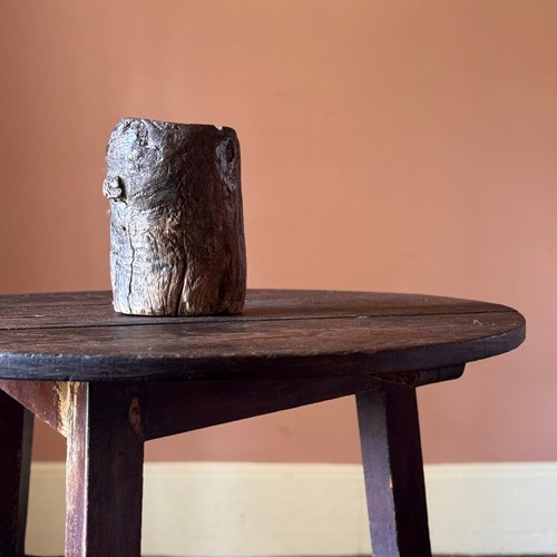 Primitive 18Th Century Dug Out Mortar