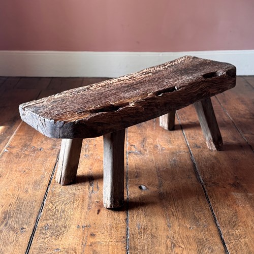 Gnarly 19Th Century Welsh Pig Bench