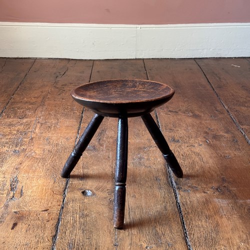 19Th Century Welsh Cheese Top Stool