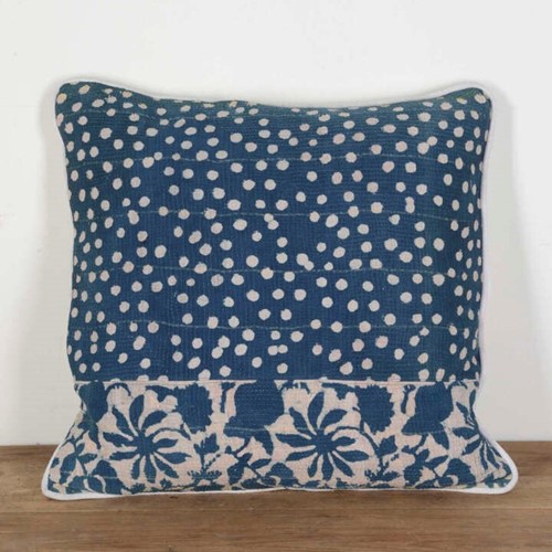 Large Indian Kantha Cloth Cushion