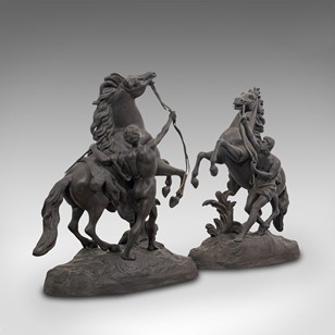Collectible Antique Pair, Marly Hor...