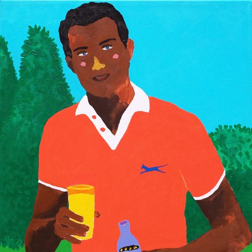 'A Light Resfreshment' Portrait Painting