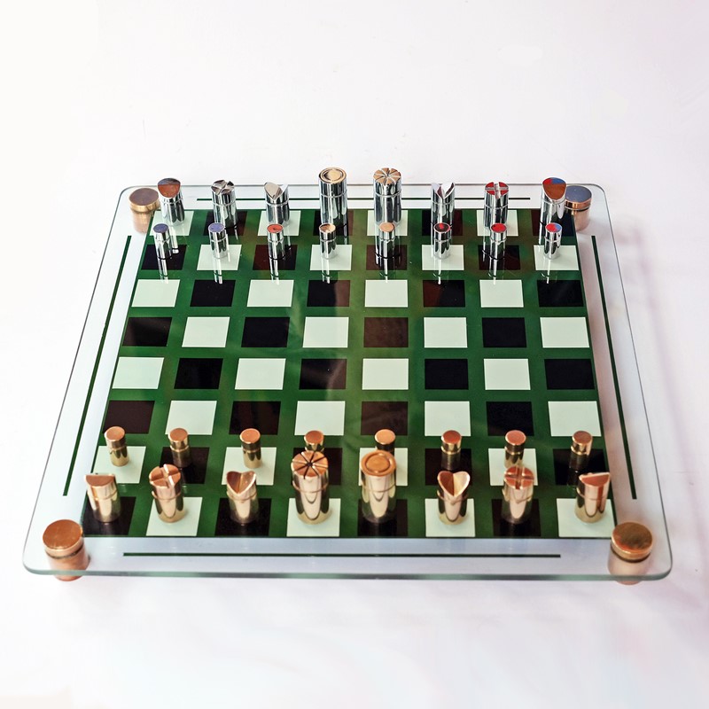 1970s French Glass Brass and Chrome Chess Set-fears-and-kahn-70chess-2-main-637496573676672278.jpg