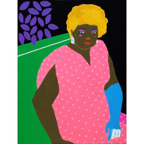 'All Made Up' Portrait Painting by Alan Fears