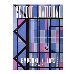 1960s Credit National Poster