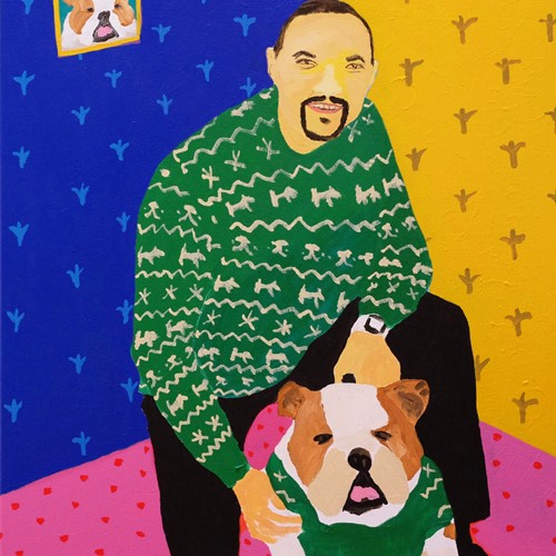 'Rapper's Delight' Portrait Painting by Alan Fears