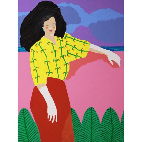 'A Spectacular View' Portrait Painting by A Fears