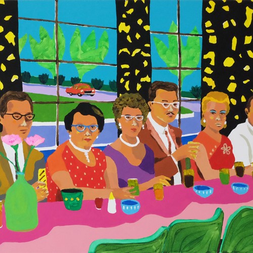 'Happy Families' Portrait Painting Alan Fears