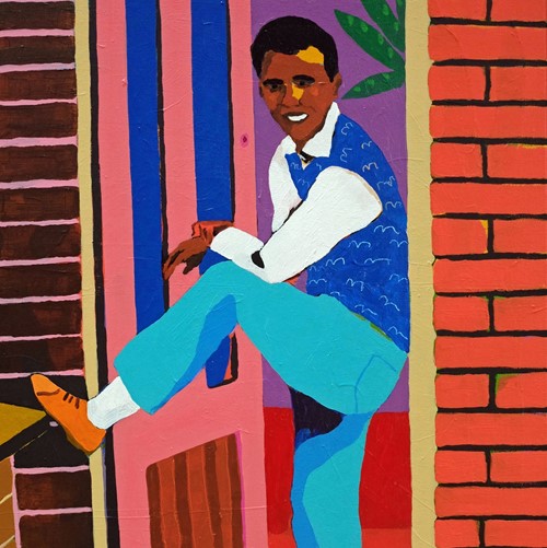 'He Had His Father's Jeans' Portrait Painting