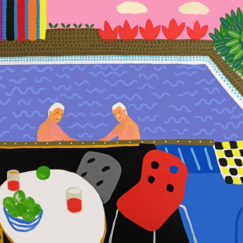 'The Holiday Bromance' Portrait Painting A Fears