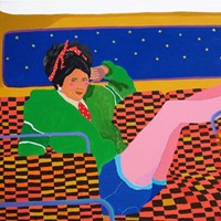 'New Boots on The Night Bus' Painting