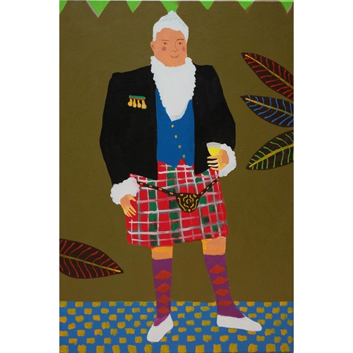'Night on the Tiles' Portrait Painting by A Fears