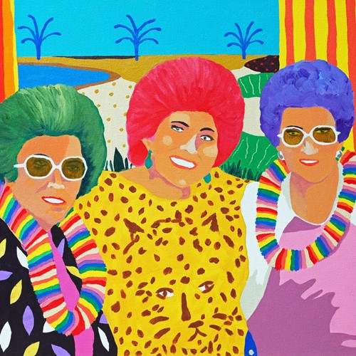 'Taste The Rainbow' Portrait Painting Alan Fears