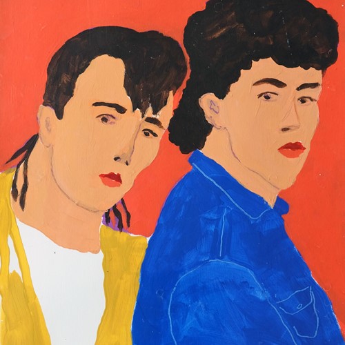 'Tears for Fears' Portrait Painting on Paper