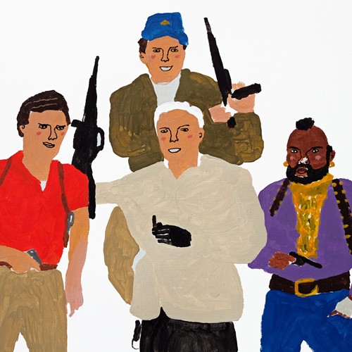 'The A-Team' Painting on Paper by Alan Fears