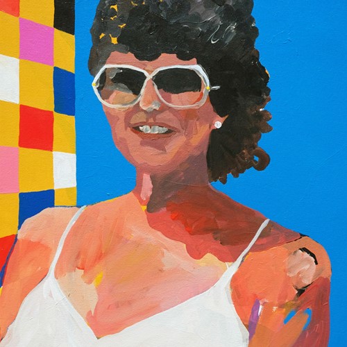 'Wild Mullet' Portrait Painting by Alan Fears