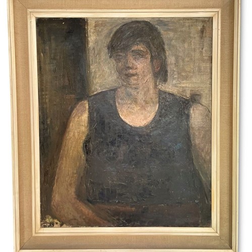 Oil Portrait Of Seated Woman