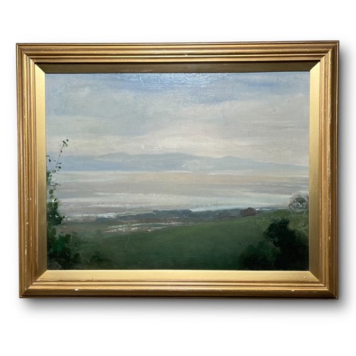 Oil On Canvas Of Coastal Scene