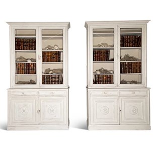 Painted Fruitwood Bibliotheques