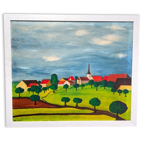 Abstract Landscape With Village