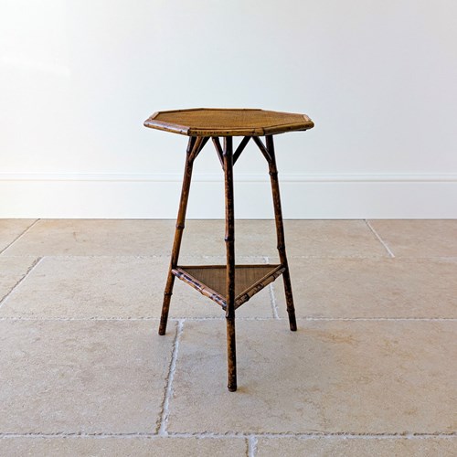 Antique Victorian Bamboo Occasional Table C.1890