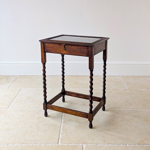 Antique Oak Bijouterie Table C.1920