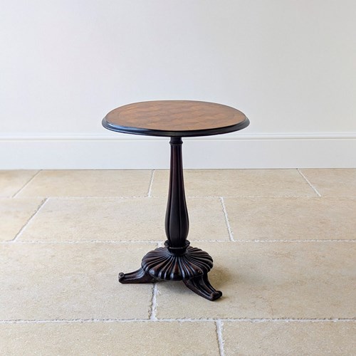 Antique William IV Walnut & Mahogany Wine Table C.1830