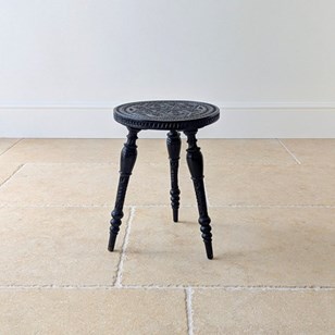 Antique Victorian Ebonised Chip-Car...