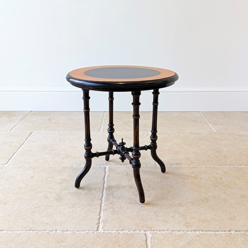 Antique Victorian Aesthetic Movement Circular Occasional Table C.1890