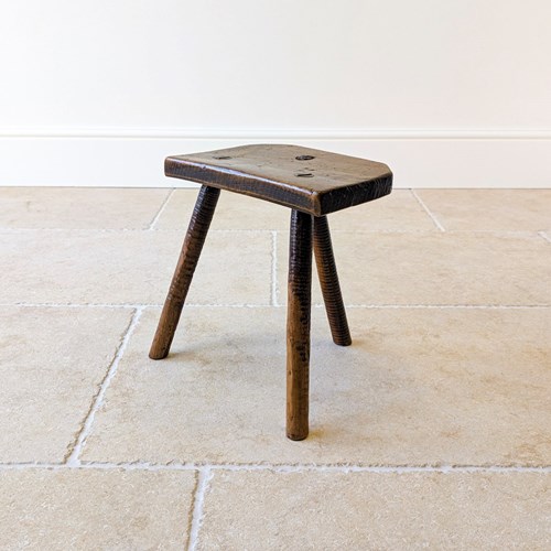 Antique Victorian Elm & Ash Cutler’S Stool C.1850