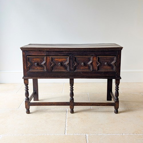 Antique Late 17Th Century Oak Dresser Base C.1690