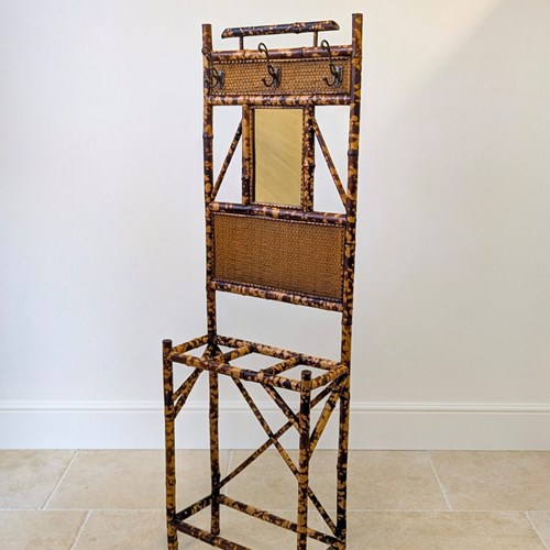 Antique Victorian Aesthetic Movement Bamboo Hall Stand C.1890