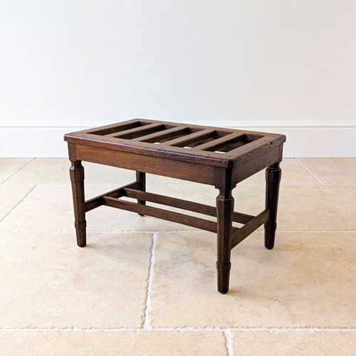 Antique Victorian Oak Luggage Stand C.1890