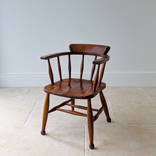 Arts & Crafts Style Elm And Beech D...