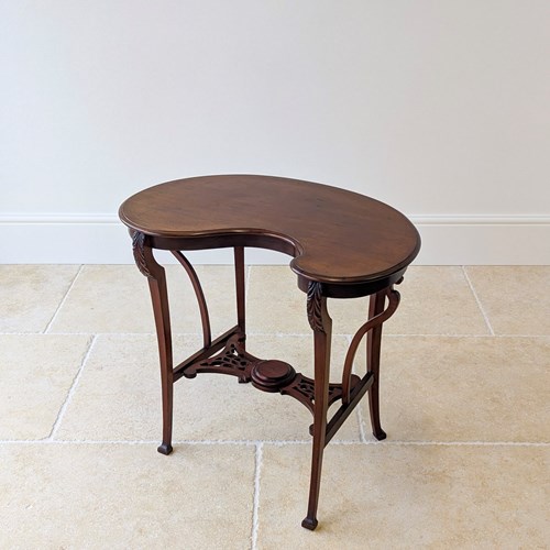 Antique Edwardian Art Nouveau Mahogany Side Table C.1900