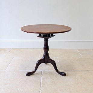 Antique Georgian Mahogany Tripod Ta...