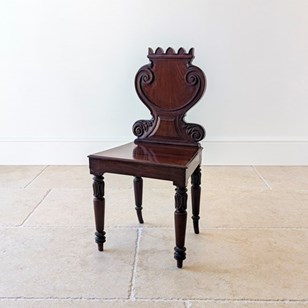 Antique William IV Mahogany Hall Ch...